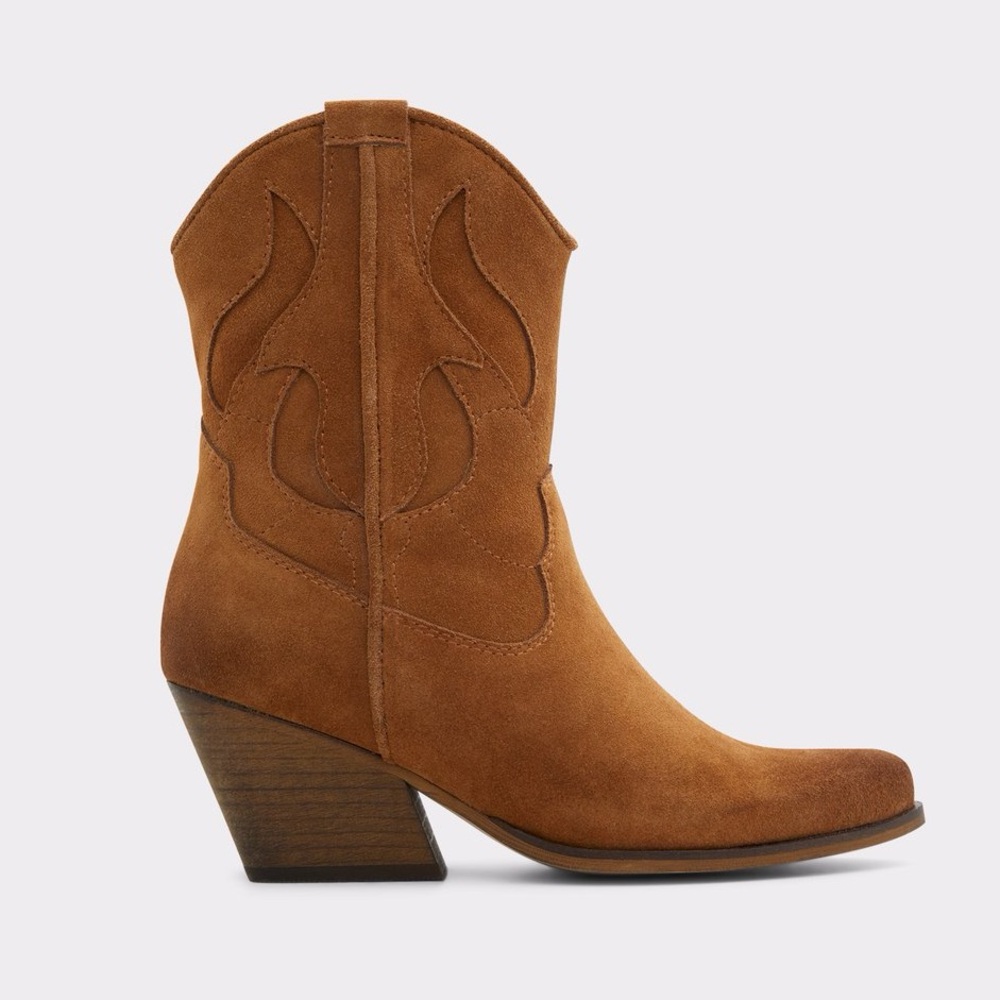 ALDO Ulerani Western Suede Leather Ankle Boot Size 6.5 NWOT